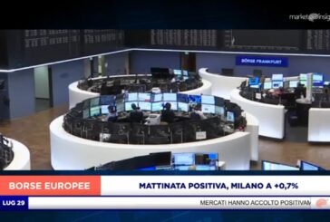 MATTINATA POSITIVA PER L’EUROPA, MILANO A +0,7%, STM IN VETTA A +5,4%