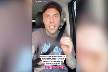 Eutanasia, Ferragni e Fedez firmano per il referendum