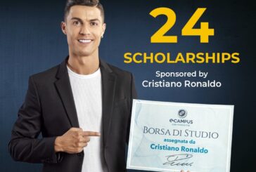 Ronaldo dona 24 borse di studio eCampus, candidature dal 4 agosto