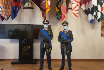 Il Sottotenente Sasso al comando della Tenenza della GdF di Montepulciano