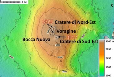 L'Etna ha una nuova vetta, record di altezza a 3357 metri