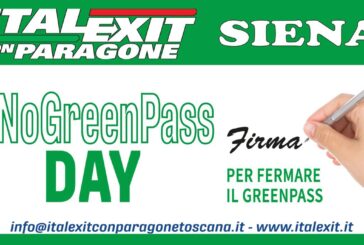 Italexit Siena prosegue la mobilitazione contro il “Green Pass”