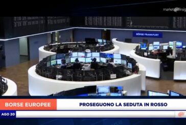 MATTINATA ANCORA IN NEGATIVO PER LE BORSE EUROPEE, MILANO A -0,6%