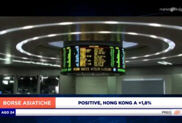 SEDUTA POSITIVA PER I LISTINI ASIATICI, IN TESTA HONG KONG (+1,8%)
