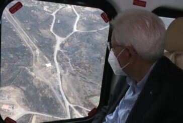 Sardegna, Mattarella sorvola le zone colpite dagli incendi