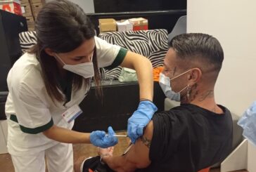 Siena calcio protagonista al centro vaccinale di Monteroni