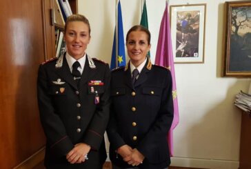 Il capitano Lucia Dilio in visita alla Questura