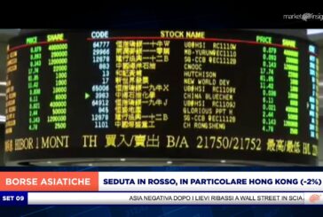 SEDUTA IN ROSSO PER I MERCATI ASIATICI