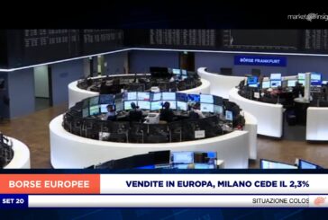 VENDITE IN EUROPA, MILANO CEDE IL 2,3%