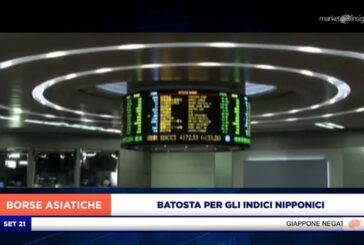 BATOSTA PER GLI INDICI NIPPONICI CON NIKKEI (-1,7%) E TOPIX (-1,4%)