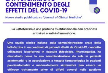 Studio clinico, la lattoferrina contiene gli effetti del Covid-19