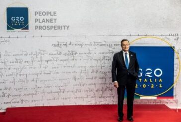 G20, Draghi "Impegno su clima non più rinviabile"