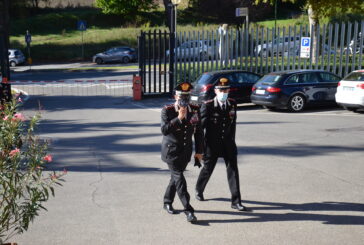 Il generale di Corpo d’armata Burgio in visita ai Carabinieri del senese