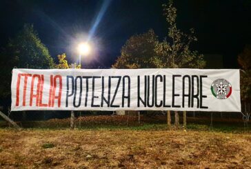 Nucleare, striscioni di CasaPound in tutta Italia