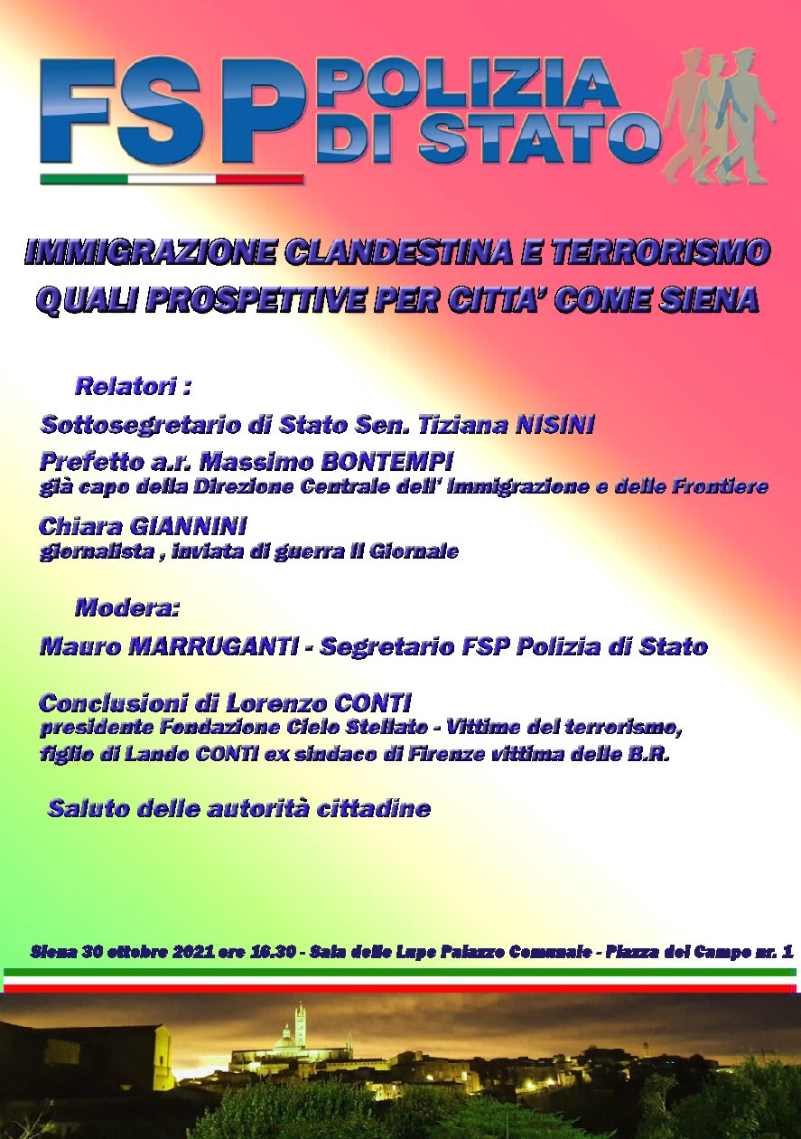 Fsp organizza un convegno su immigrazione clandestina e terrorismo