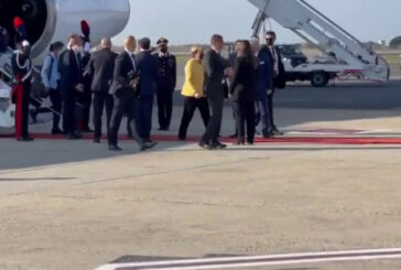 G20, l'arrivo di Angela Merkel a Roma