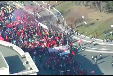 Le immagini dall’alto della manifestazione di Roma contro il G20