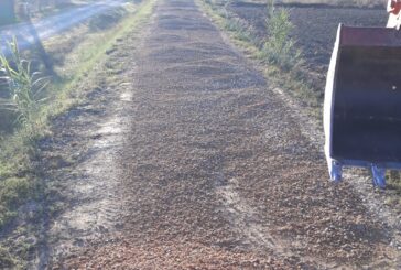 Crepe sul terreno dell’argine dell’Arbia. CB6 al lavoro