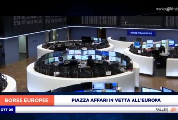 PIAZZA AFFARI IN VETTA ALL’EUROPA CON LE BANCHE