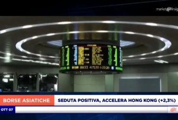 SEDUTA POSITIVA PER I MERCATI ASIATICI, ACCELERA HONG KONG (+2,3%)