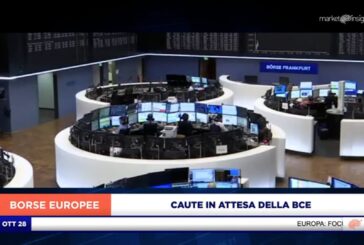 BORSE EUROPEE CAUTE ASPETTANDO BCE