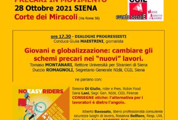 “Precari in movimento”: il 28 ottobre evento sociale Nidil Cgil