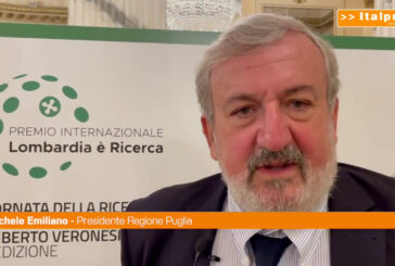 Premio Ricerca Veronesi, Emiliano "Importante presenza pugliese"