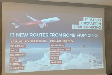 Wizz Air annuncia 13 nuove rotte da Roma Fiumicino e un quinto aereo