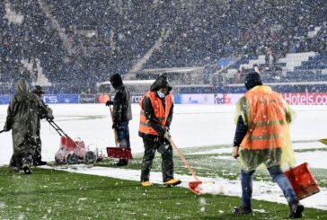 Neve a Bergamo, rinviata a domani Atalanta-Villarreal