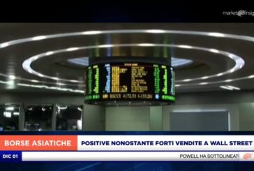 INDICI ASIATICI POSITIVI NONOSTANTE LE FORTI VENDITE A WALL STREET