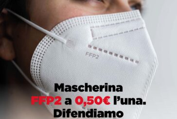 Coop.Fi: mascherine FFP2 a 50 centesimi e test antigenici rapidi