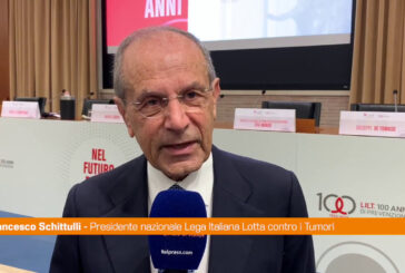 Schittulli (Lilt) "Pandemia cancro trascurata, media se ne occupino"