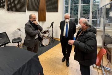 Il presidente Eugenio Giani in visita a Siena Jazz