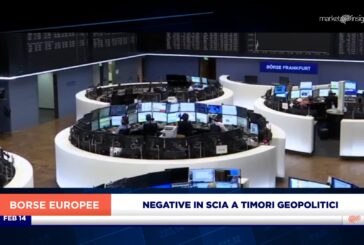 APERTURA IN ROSSO PER L’EUROPA, FTSE MIB A -2,6%