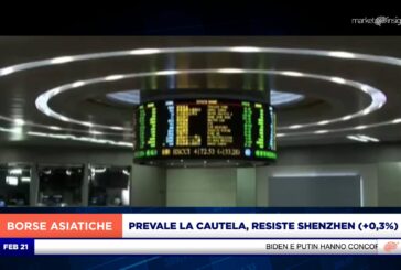 PREVALE LA CAUTELA SUI PRINCIPALI LISTINI ASIATICI, RESISTE SHENZHEN (+0,3%)