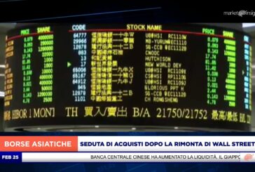 SEDUTA DI ACQUISTI PER I LISTINI ASIATICI DOPO LA RIMONTA DI WALL STREET