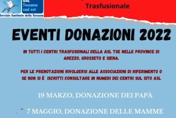 In Asl Tse il 19 marzo arriva “La donazione dei papà”