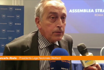Abete presidente Lnd  "Per me nuova assunzione di responsabilità"