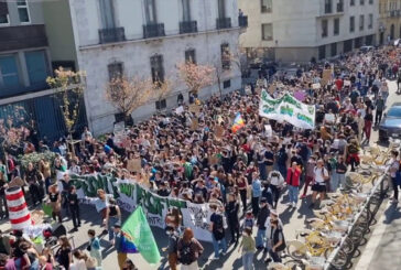 Studenti in piazza a Milano contro la guerra