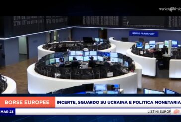 EUROPA INCERTA CON SGUARDO SU UCRAINA E POLITICA MONETARIA