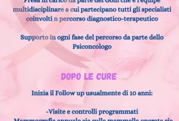 Ausl Tse: follow-up dopo la diagnosi e la cura del tumore al seno