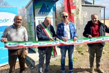 AdF, a Mensano, frazione di Casole, taglio del nastro per la casina dell’acqua 
