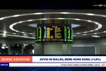 AVVIO IN RIALZO PER I MERCATI ASIATICI, BENE HONG KONG (+1,8%)