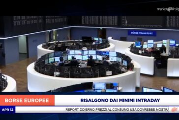 LE BORSE EUROPEE RISALGONO DAI MINIMI INTRADAY ASPETTANDO L’INFLAZIONE USA