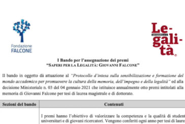 Torna il premio "Saperi per la Legalità"