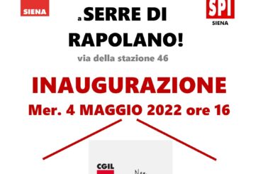 Cgil Siena: il 4 maggio inaugurazione della nuova sede a Serre di Rapolano