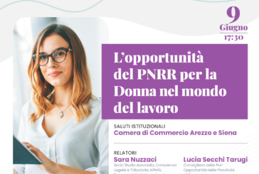 A Siena l’incontro “L’opportunità del PNRR per la donna nel mondo del lavoro”