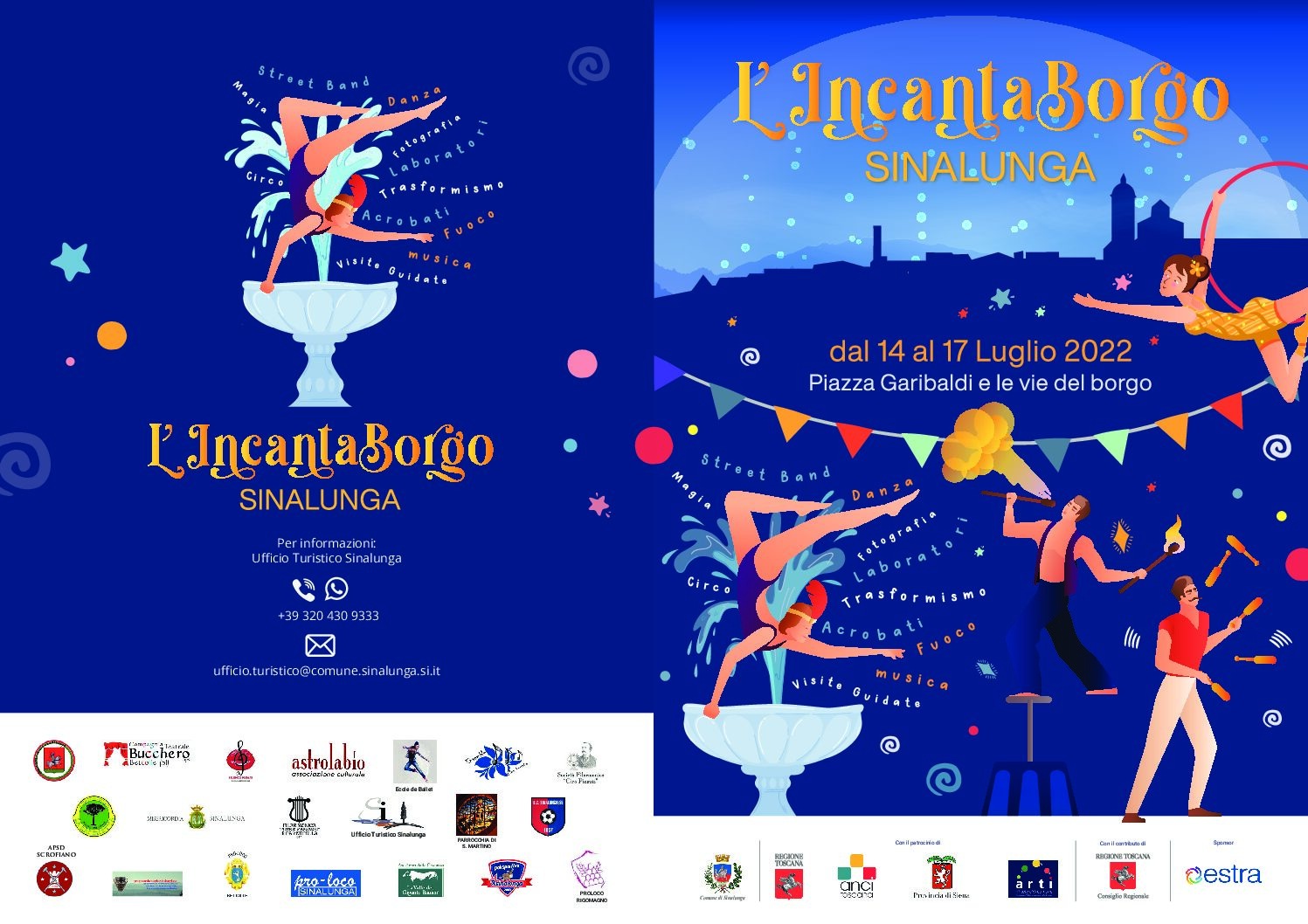 A Sinalunga dal 14 al 17 luglio “Incantaborgo”, il festival di Arti di Strada