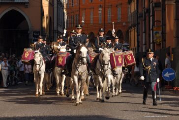 La Fanfara a cavallo della Polizia al Palio del 2 Luglio