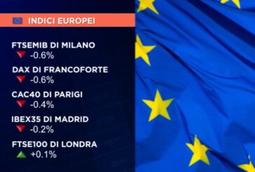 APERTURA IN RIBASSO PER L’EUROPA, FTSE MIB DI MILANO A -0,6%